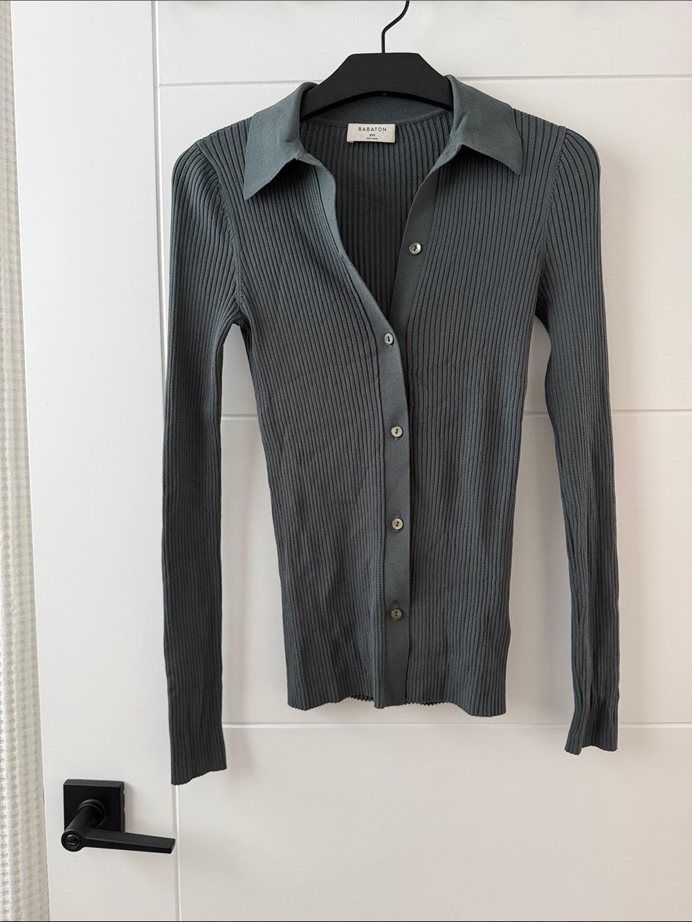 Babaton Ribbed Button Up - Picture 2 of 5